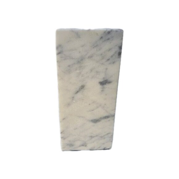 White Office Marble Base Metal Gold Chess King / Queen MCM Room Decor - Picture 4 of 4